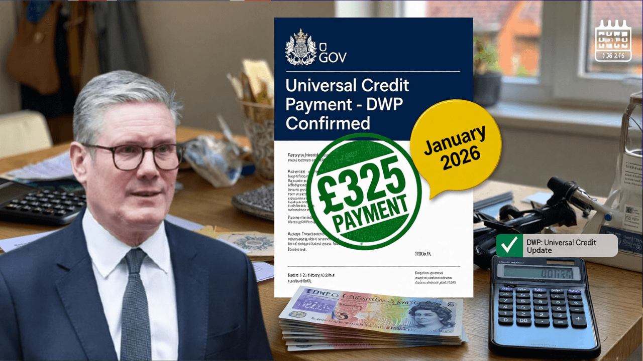 DWP Officially Confirms £325 Universal Credit Payment Coming in January 2026